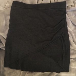 Dark Gray Fitted Skirt